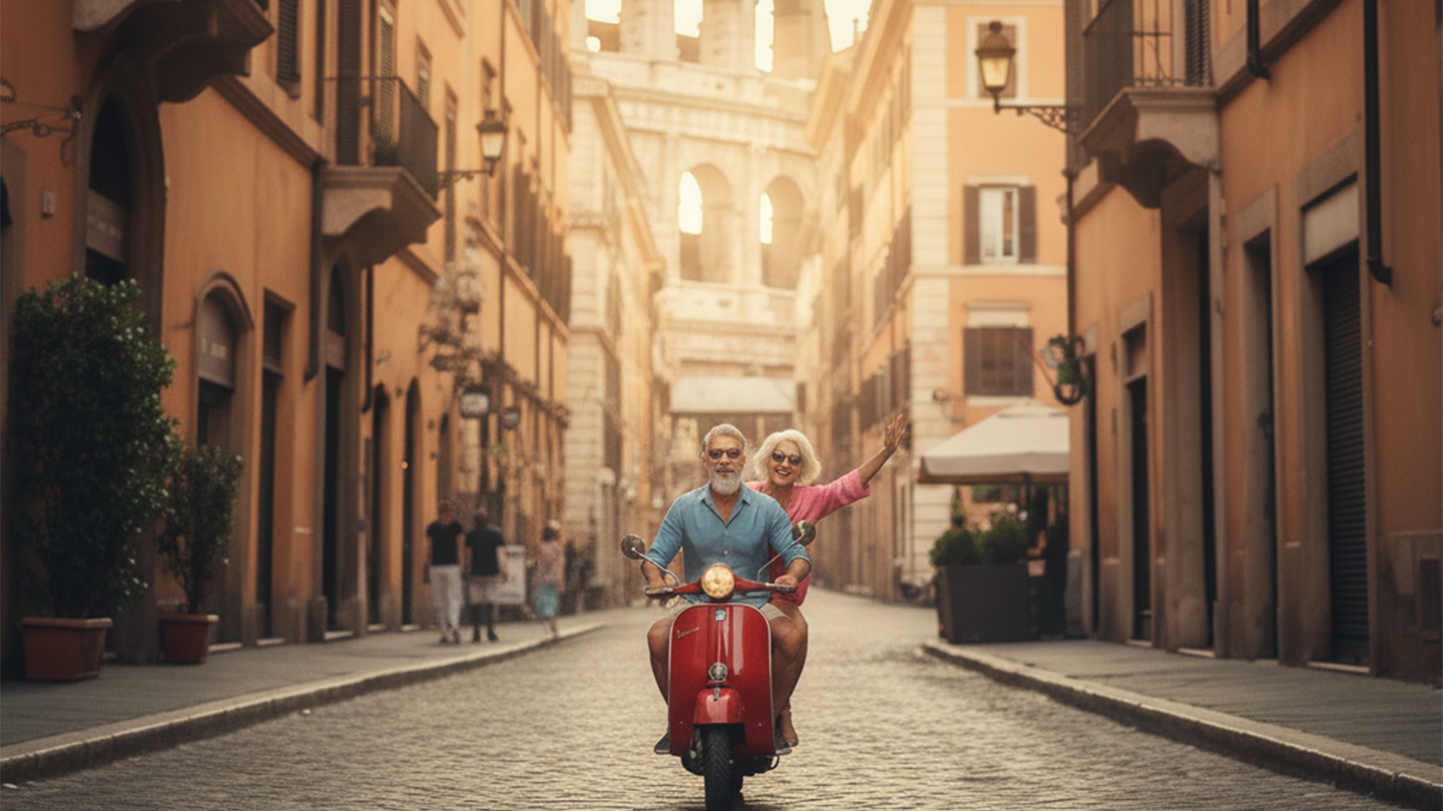 coppia velice in vacanza