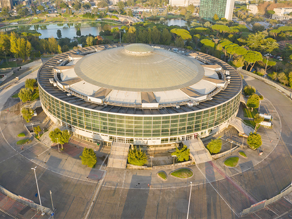 Palazzo dello Sport EUR Roma - PalaLottomatica progettato da Pier Luigi Nervi