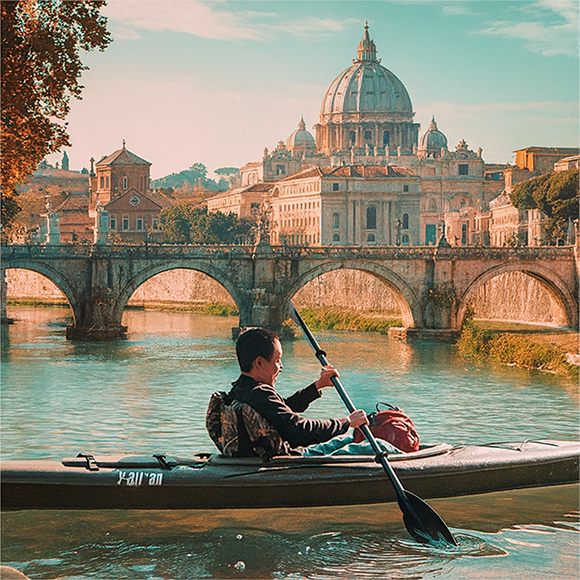 canoa lungo tevere avventura da provare