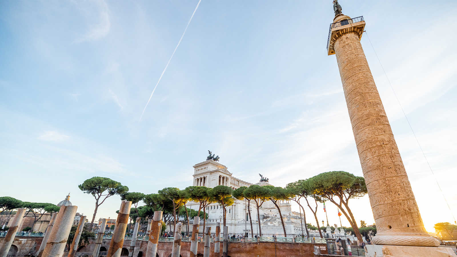 rovine storiche nel centro di Roma