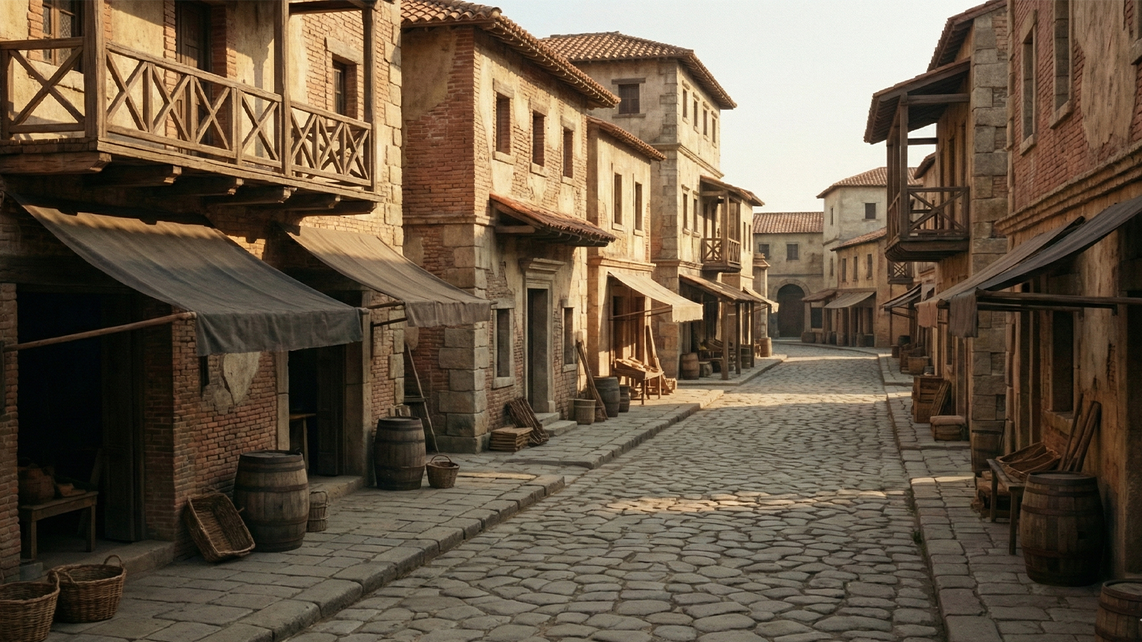 quartiere romano come nell'antichità