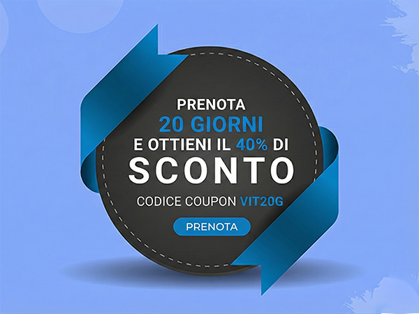 Offerta speciale casa vacanza Vitinia Roma: sconto 40% per prenotazioni di 20 giorni consecutivi